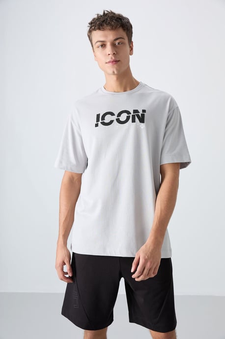 Übergroßes Logo-Print Rundhals-T-Shirt - Image 1