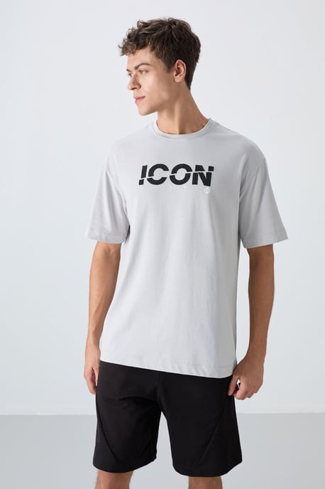Übergroßes Logo-Print Rundhals-T-Shirt - Image 4