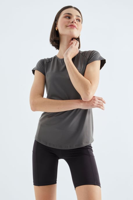 Damen T-Shirt mit kurzen Ärmeln und Rundhalsausschnitt - Image 1