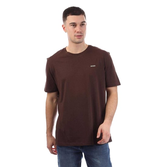 Hugo - "Dero 99" T-Shirt für Herren, Baumwolle, Regulär (Braun) - Image 2