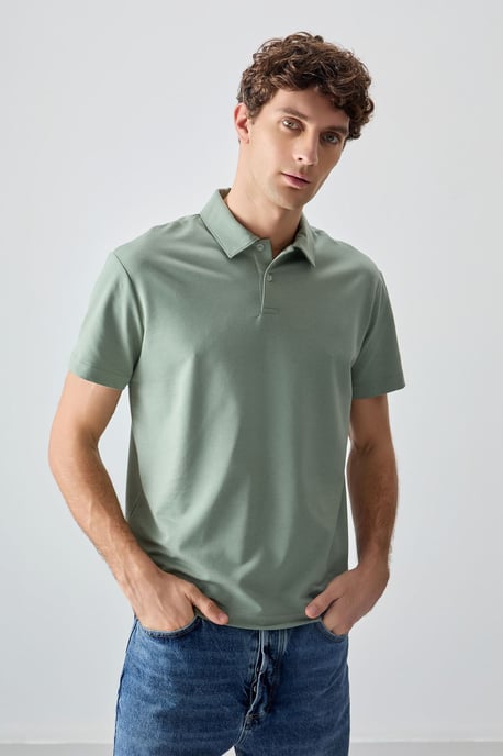 Übergroßes Polo-Kragen T-Shirt - Image 1