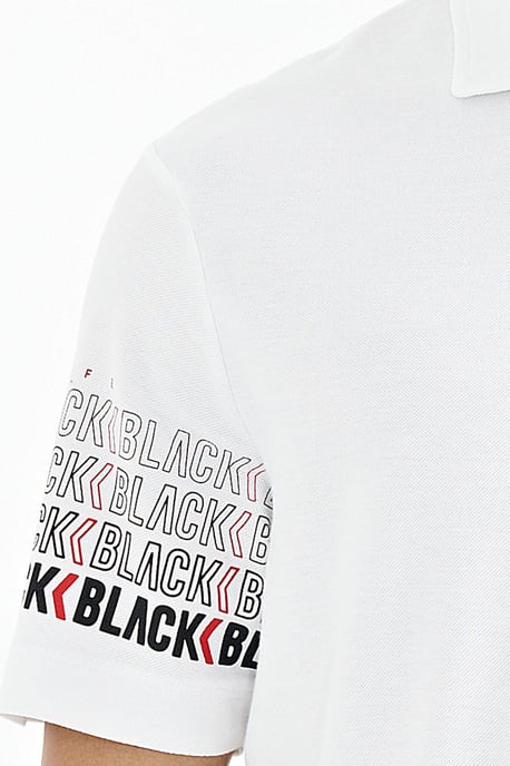 Herren Baumwoll-Polo-Kragen Bedrucktes T-Shirt - Image 3