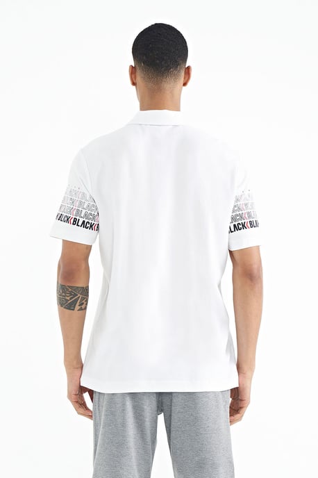 Herren Baumwoll-Polo-Kragen Bedrucktes T-Shirt - Image 6
