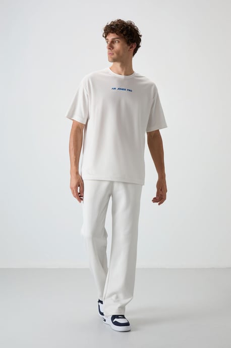Übergröße Bedrucktes Rundhals-T-Shirt - Image 3