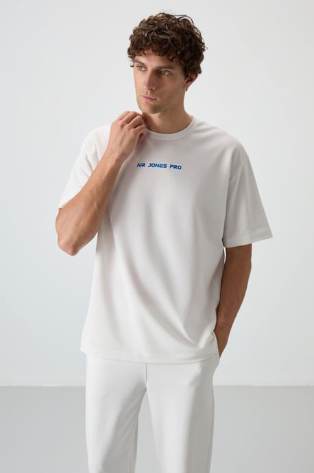 Übergröße Bedrucktes Rundhals-T-Shirt - Image 4