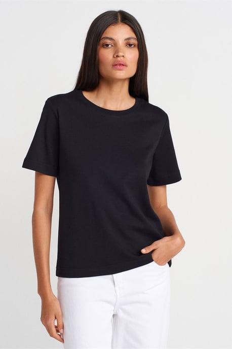 Damen Baumwoll Rundhals T-Shirt - Image 1