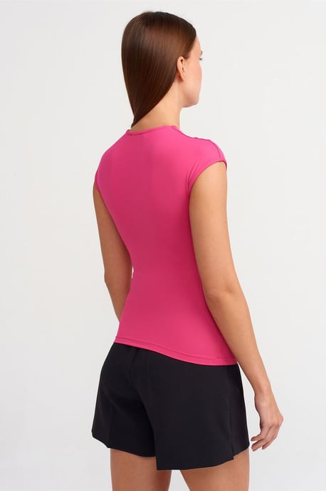 Damen Slim Fit Rundhals-T-Shirt - Image 2