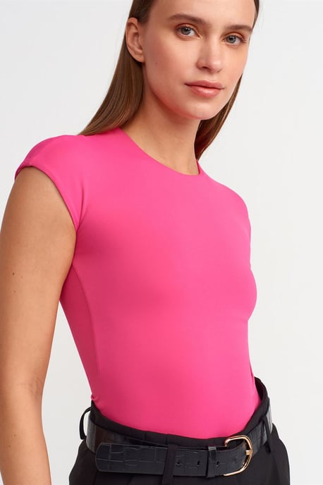 Damen Slim Fit Rundhals-T-Shirt - Image 4