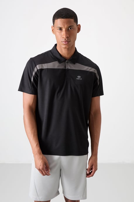 Herren Polo-Shirt mit Farbblockierung - Image 1