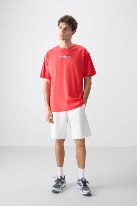 Übergroßes Baumwoll-Logo-T-Shirt - Image 2