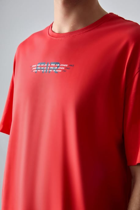 Übergroßes Baumwoll-Logo-T-Shirt - Image 3
