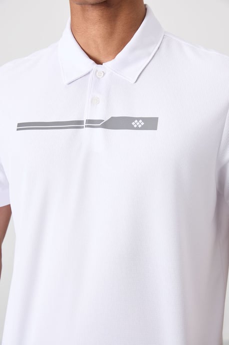 Herren Polo-Kragen Knopf T-Shirt - Image 3
