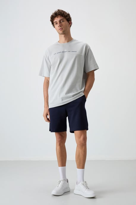 Oversized Rundhals T-Shirt mit Print - Image 2