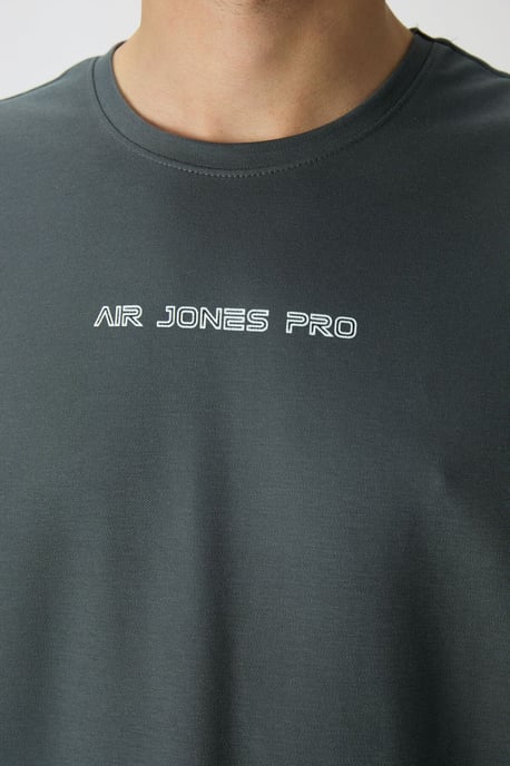 Übergröße Bedrucktes Rundhals-T-Shirt - Image 2