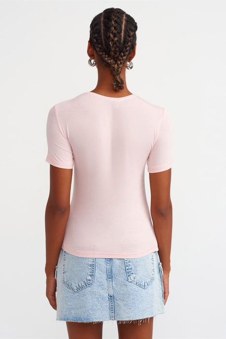 Damen Slim Fit Rundhalsausschnitt T-Shirt - Image 2