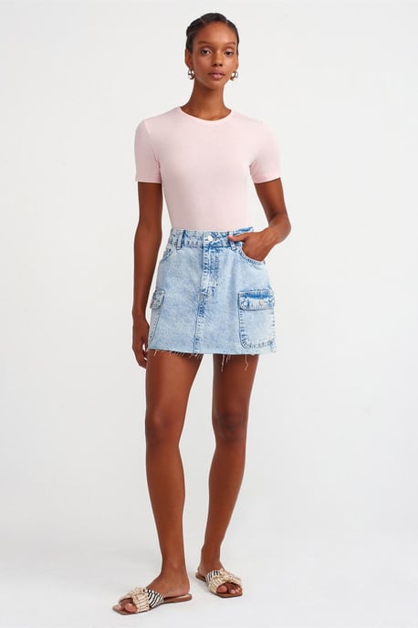 Damen Slim Fit Rundhalsausschnitt T-Shirt - Image 3
