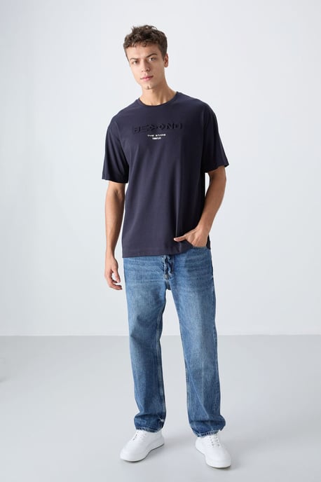 Übergrößtes Baumwoll-Polyester Logo T-Shirt - Image 2