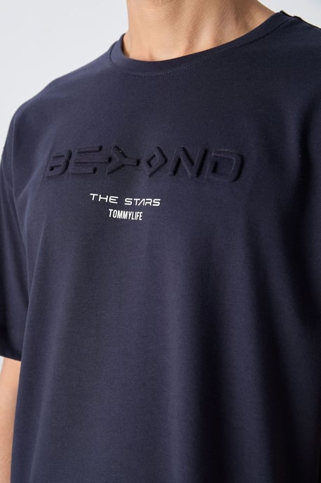 Übergrößtes Baumwoll-Polyester Logo T-Shirt - Image 3