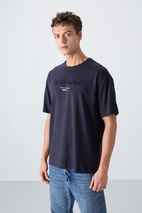 Übergrößtes Baumwoll-Polyester Logo T-Shirt - Image 4