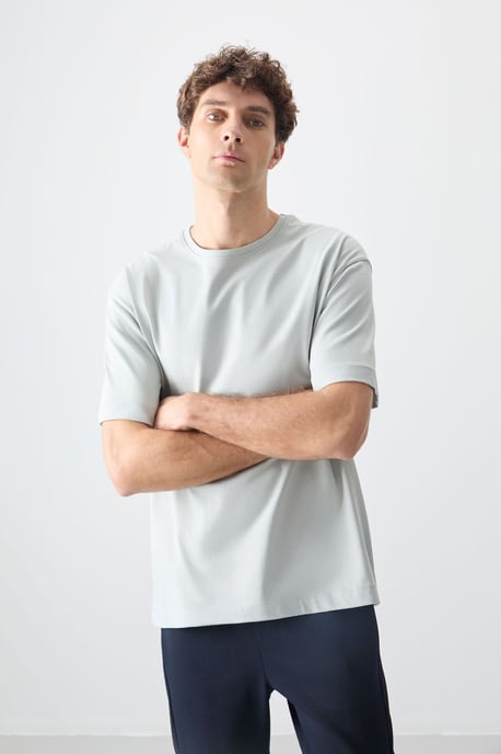 Übergroßes Baumwoll-Crewneck-T-Shirt - Image 4