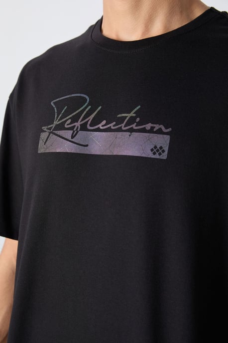Übergrößen Bedrucktes Baumwollmisch-T-Shirt - Image 3