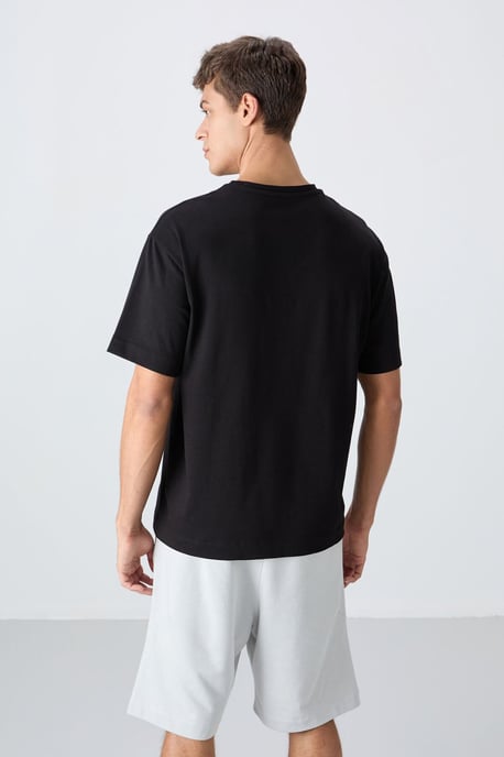 Übergrößen Bedrucktes Baumwollmisch-T-Shirt - Image 5