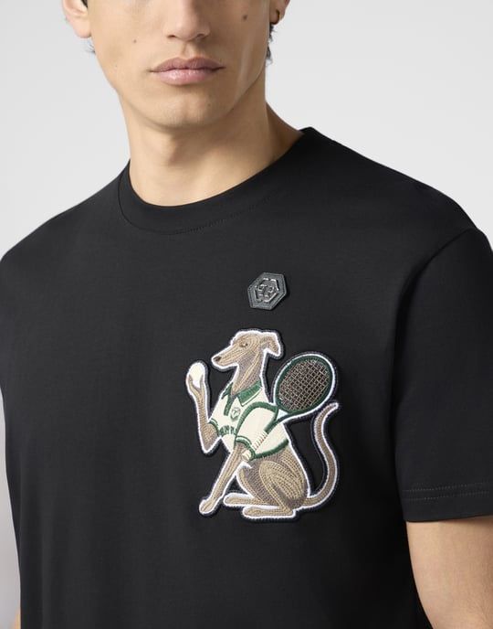 Round Neck T-Shirt Tennis Pet Patch - Image 3