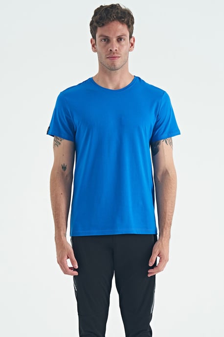 Herren Baumwoll-Elastan T-Shirt mit Rundhalsausschnitt - Image 1