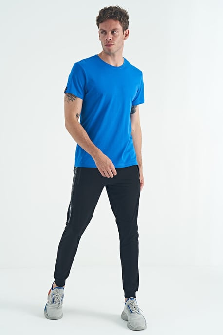 Herren Baumwoll-Elastan T-Shirt mit Rundhalsausschnitt - Image 6