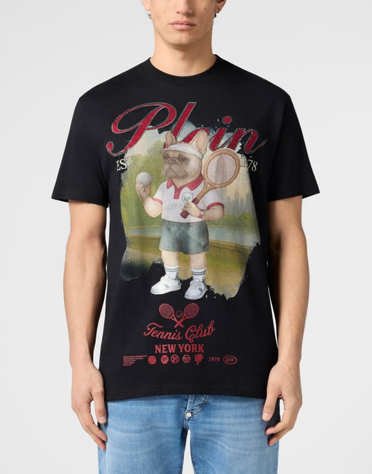 Round Neck T-Shirt Bulldog Tennis Club - Image 2