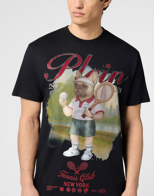 Round Neck T-Shirt Bulldog Tennis Club - Image 3
