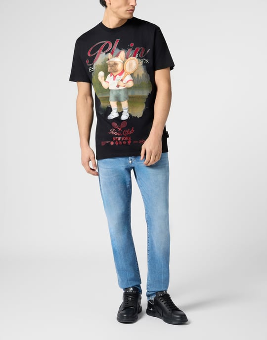 Round Neck T-Shirt Bulldog Tennis Club - Image 4
