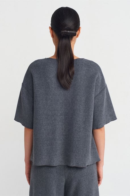Damen Lockere Passform Crew-Neck T-Shirt - Image 2
