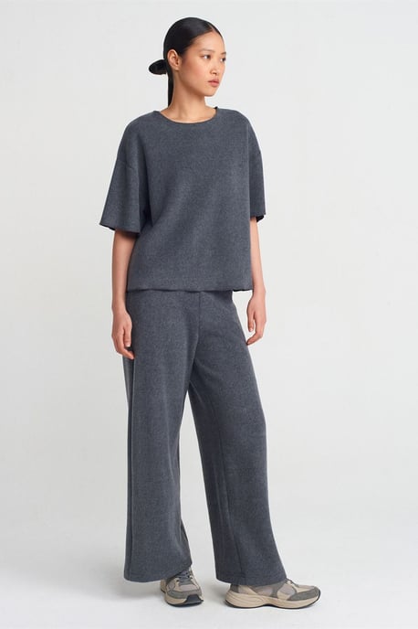Damen Lockere Passform Crew-Neck T-Shirt - Image 3