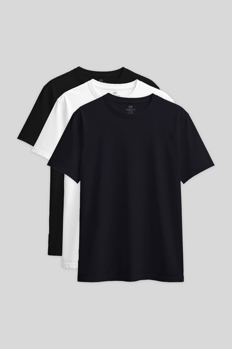 Damen Baumwoll-Elasthan Rundhals T-Shirt - Image 1