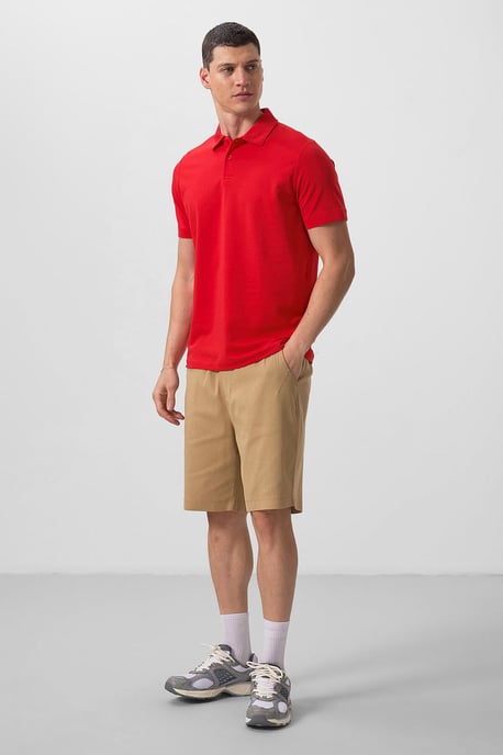 Herren Baumwoll-Elastan Polo-Shirt - Image 2