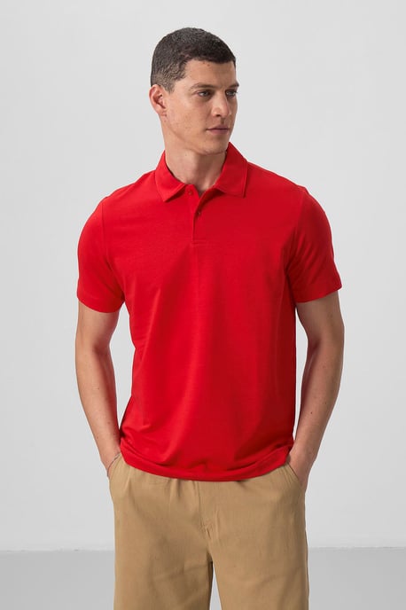 Herren Baumwoll-Elastan Polo-Shirt - Image 3