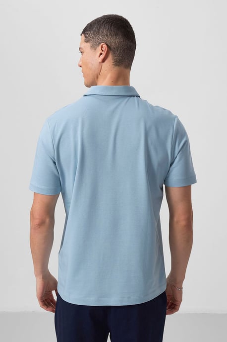 Herren Baumwolle Elasthan Polo T-Shirt - Image 6