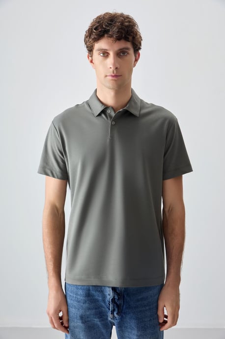 Oversized Polo-Kragen T-Shirt - Image 1
