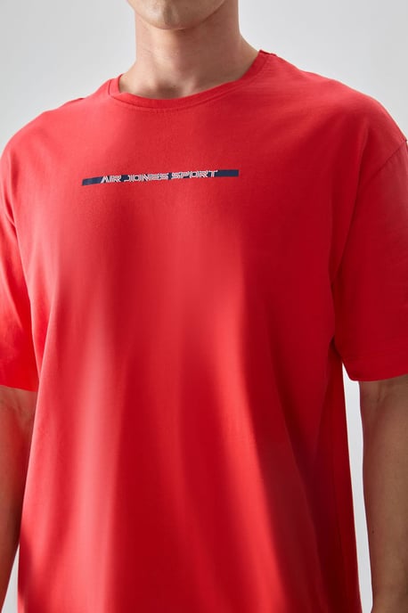 Übergroßes Baumwoll-Crewneck-T-Shirt - Image 2