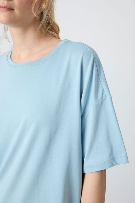 Übergröße Baumwoll-Modal Rundhals-T-Shirt - Image 3