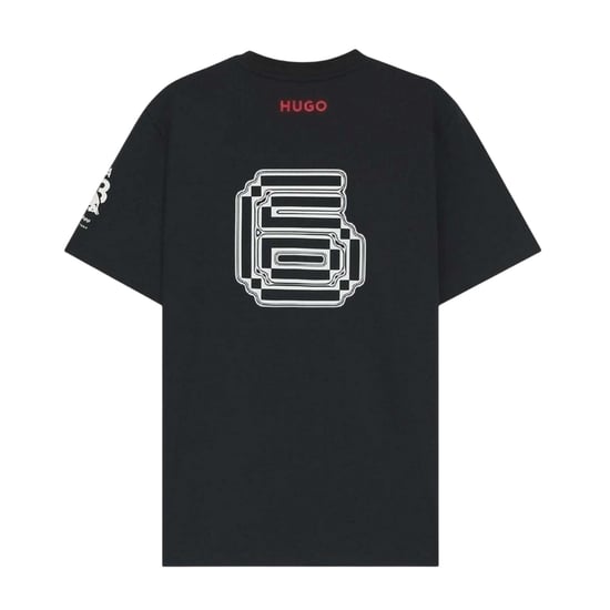 Hugo - T-Shirt für Herren, Baumwolle, Übergroß (Schwarz) - Image 2