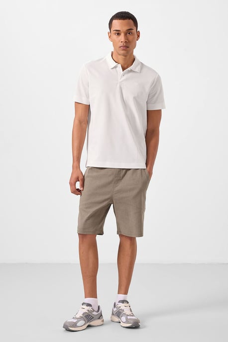 Tommy Life Baumwoll-Elastan Poloshirt für Herren - Weiß - Image 4