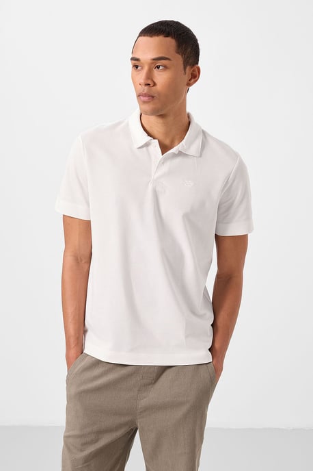 Tommy Life Baumwoll-Elastan Poloshirt für Herren - Weiß - Image 5