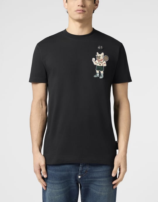 Round Neck T-Shirt New York Tennis Patch - Image 2