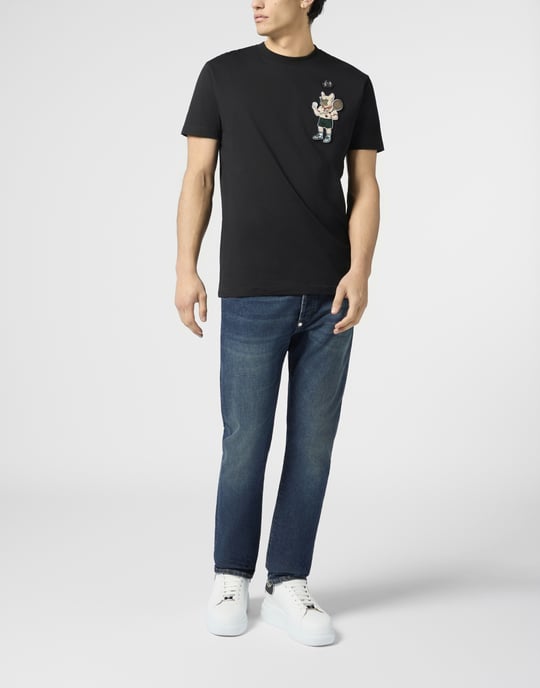 Round Neck T-Shirt New York Tennis Patch - Image 4