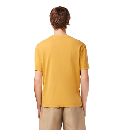 Lacoste - T-Shirt für Herren, Natürlich gefärbter Jersey (Orange) - Image 3