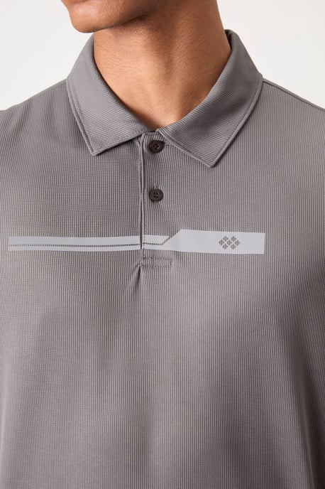 Herren Polo Kragen Knopf T-Shirt - Image 3