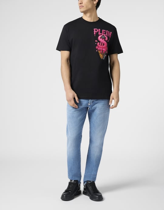 Round Neck T-Shirt Ice Cream Dollar - Image 4