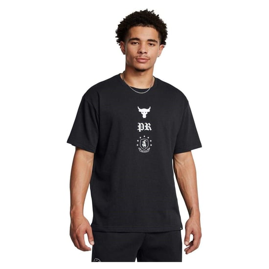 Under Armour - "Project Rock" T-Shirt für Herren, Frottee (Schwarz) - Image 1